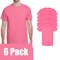 Gildan Unisex Safety Pink Crewneck T-Shirt Blanks for Crafting, Short Sleeve Printing Tee